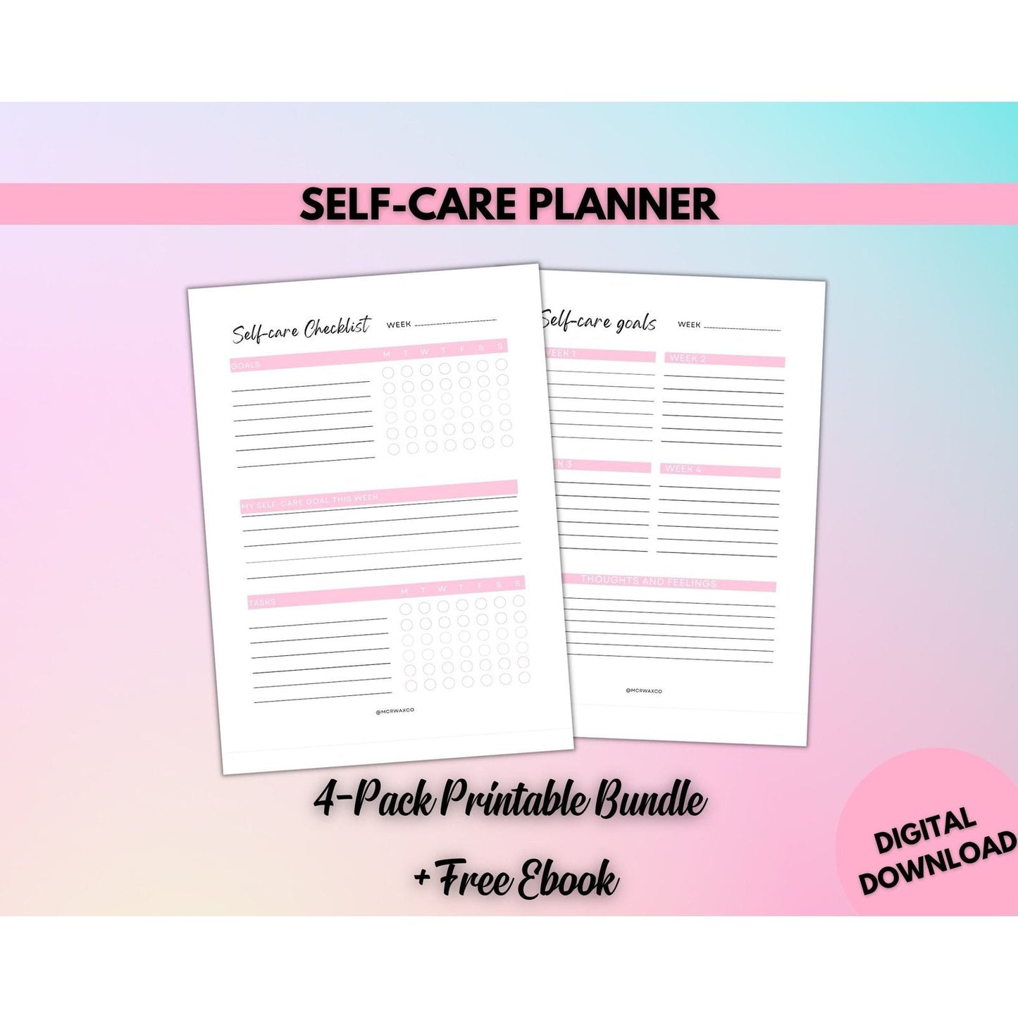 Self care planner - Mcrwaxco